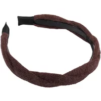 Autumn/Winter Retro Knitted Weave Twist Headbands Plush With Teeth Non-slip Solid Hairband Womans Girl Fashion Elegant Hair Hoop