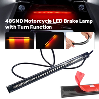 12V Motorcycle LED Brake Lamp Taillight with Turn Signal Light 48SMD High Brightness Flashing Indicator Direction Lights