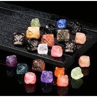1 Pc Natural Stone Fluorite Obsidian Rock Quartz Carved Lion Head Beads With Hole For Jewelry Making Diy Necklace Bracelet