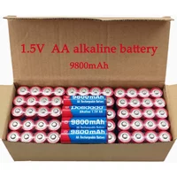 2-100PCS 2025 New AA Rechargeable Battery 9800mah 1.5V New Alkaline Rechargeable Batery for Led Light Toy Mp3