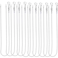 30PCS/lot 925 Sterling Silver fine 1MM Snake chains necklaces for women men Fashion party wedding accessories jewelry set gifts