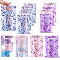10/30/50pcs Pink Purple Kpop Theme Birthday Party Decoration Goody Bag Candy Bags Party Favors Bag for Kids Baby Shower Supplies