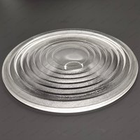 50mm 80mm 112mm 120mm 150mm Borosilicate Glass Fresnel Thread Lens High Temperature Resistant for Spotlight Stage Lamp