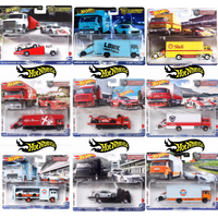 Original Wind Fire Wheel Transport Fleet R34 Gulf Oil Iron Bottom Rubber Tire Car Model Toy FLF5 Non-RTR Collectible Vehicle