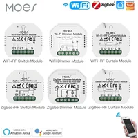 MOES Smart ZigBee WiFi Switch Module Dimmer Curtain Switch Smart Life App Remote Control Alexa Google Home Voice Control