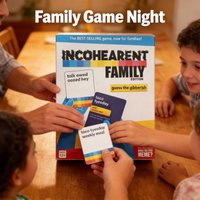 Incohearent Family Edition (English Version) - Guess The Gibberish Card Game for Family Game Night, Hilarious Fun for Ages 12+