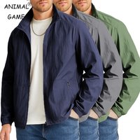 AliExpress Men's Long Sleeve Athletic Jacket Full Zip Lightweight Hiking Jackets Turndown Windbreaker Pockets Outdoor Climbing Streetwear