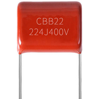 20pcs CBB22 224J400V 400V224J 220nF 400V 5% P10 Foot Distance 10mm Metallized Polypropylene Film Capacitor