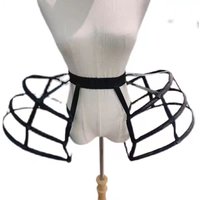 Vintage Hoop Pannier Women's Petticoat Victorian Bustle Cage Hoop Skirt Underskirt Crinoline Cosplay Marriage Accessories