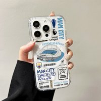 A-madrids-realss-P Wireless Charging Case for iPhone 17 Air 16 E 15 14 13 12 Mini 11 Pro Max Transparent Acrylic Silicone Cover