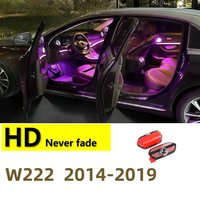 HD For Mercedes Benz W222 S Class LED Car Door Projector Ghost Shadow Welcome Light Accessories S63 amg 2014 2016 2017 2019 2018