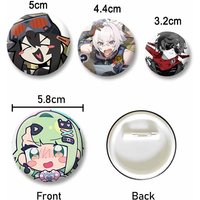 Zenless Zone Zero Game Role Brooch Angels of Delusion AOD Cartoon Badge for Backpack Clothes Hats Decor Jewelry Pins Accessories