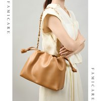 Neutral-Tone Sleek Women's Flap Shoulder Bag Genuine Leather Solid Color Elegant Crossbody Bag Lady Timeless Versatile Handbags