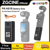 ZGCINE Pocket 3/4 Battery Handle PK-H01S 17W PD Fast Charge Battery Grip 3200mAh with Power Off Function for DJI Osmo Pocket 3/4