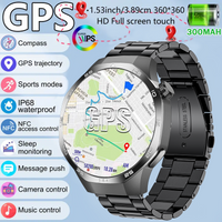 2026 New Watch 5 MAX smart watch HD IPS screen NFC GPS tracker Bluetooth call waterproof 100+Exercise blood pressure monitoring