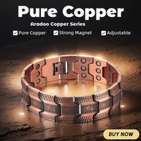 Bracelet magnétique pour hommes, 3500 Gauss, 3X force magnétique, bracelet à maillons pour thérapie magnétique, meilleur cadeau de Noël