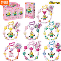BLOKEES Minions Dadou ART Series Dream of Unicorns Stuart Kevin Bob Assemblable Paired with Bracelets Girl Gift Children Toy