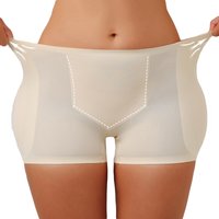 Flarixa Hip Pads Shapewear Panties Ice Fabric Lower Abdomen Control Boxer Shorts Women Butt Enhancer Padded Underwear Breathable