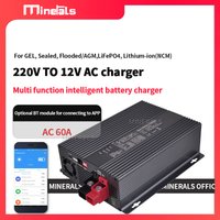 AC Charger 12V Smart lithium battery charger 60A Support Bluetooth APP for GEL,Lead-acid,AGM, LiFePO4, Lithium-ion charger
