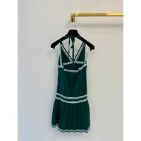 New Spring/Summer 2026 100% Cotton Halter Neck Dress 77