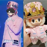 2025 Xmas Labubu Costume 17cm - Changeable GD Style Fashion Set Hat Outfit Gift for Girls EN71 Certified