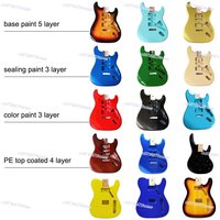 Works in Progress Electric Guitar Body Poplar Wood Electric Guitar Barrel for DIY Electric Guitar