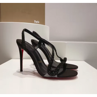 New slim heel French one-piece sandals withsocialite temperament rhinestone sexy high heels snake shaped open toed women's shoes