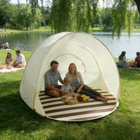 UV Protection Beach Sun Shade Canopy Quick-opening Beach Tent Folding 3-4 People Beach Sun Shelter For Outdoor Camping