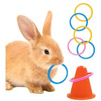 bunny Ferrule Toy Interactive Training Chew Toy Random Ice Cream Cone Shaped Pet bunny Ferrule Toy To Relieve Boredom Toys