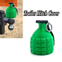 1pc 50MM Trailer Hitch Cover with 3D Printed Ball Cover Universal Hitch Thruster Cover For Protecting Car Accessories