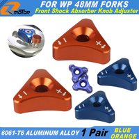 Front Shock Absorber Knob Adjuster For KTM Husaberg Husqvarna DUKE SX SXF EXC XCW 125-530 690 SUPERMOTO ENDURO SMC WP 48MM Forks