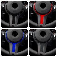 Steering wheel trim strips available in a variety of styles for BMW F-series steering wheels carbon fibre trim strips