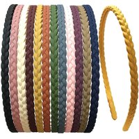 5PCS/10PCS Matte Haarband Frauen Kunststoff Einfarbig Dünne Kante Gezahnt Nicht-slip Haar Hoop Stirnbänder mädchen Haar Zubehör