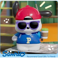 New Cartoon Anime Figures Sanrio Pochacco Peripheral Model Action Figure Toys Desktop Decoration Ornament Gift For Children Boy