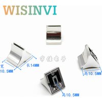 10 PCS Sound card volume push key cap mixer fader cap silver plated push rod cap aperture 4MM DJ disc player