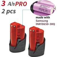 TPCELL 12V for Milwaukee M12 Battery 3Ah XC Cordless Tool 48-11-2402 48-11-2411 Batteries 48-11-2401 Limited-time offer