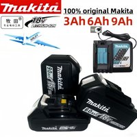 Original Makita 18V Rechargeable Battery 3.0Ah 6.0Ah 9.0Ah BL1860 BL1850B BL1830B Power Tool Battery with 18V Charger