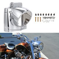 Motorcycle Chrome 7" Headlight Nacelle Cover Fits for Harley Road King FLHR 2014-2023 55800091/61300095/ 61300095 Accessories