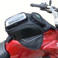 Universal Motorcycle Tank Bag Magnetic Waterproof Motorbike Fuel Tank Bag with Touch Screen Phone GPS Case Detachable Shoulder B