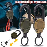 1/5Pcs Retractable Key Chains Anti-theft Metal Easy-to-pull Buckle Rope Elastic Keychain Sporty Retractable Key Ring