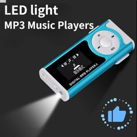 Lossless Sound Portable Mini MP3 Player with LCD Screen Metal Clip USB MP3 Music Players Support SD TF Card Slot Student Walkman