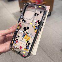 Happy Mickey 2IN1 Candy Phone Case For iPhone 17 16 15 14 13 12 11 Pro Max 17Air 16 15 14 Plus X XS XR 15 17 Pro 16 CLear Cover