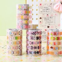 Mr. Paper 4Rolls/box sweet munchkin tape set box beauty tape handbook material DIY decorative notebooks envelopes albums
