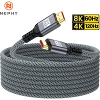 8K 60HZ 4K 120HZ 2K 240Hz HDMI 2.1 Cable For PS5 XBox HDTV PC Monitor 48Gbps High Speed eARC HDR Video Cable 1M 2M 3M 5M 7M 10M