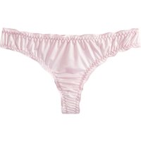 Sexy panties women thong seductive lingerie wood ear edge tangas ultra-thin g-string ice silk tanga invisible underwear women