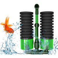 Aquarium Fish Breeding Filters Double Head Biochemical Sponge Filter Eliminates Odors Fish Tanks Filtration Device Fish Supplies