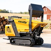 High Quality Mini Dumper Manufacturer Customized 800 KG Micro Tipper Small Crawler Dumper Transporter for Sale