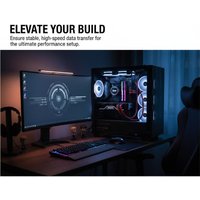 **SATA 22 Pin Male to Female SATA 3 Extension Cable 22Pin Data Power for SSD HDD Flexible Mounting in Custom Desktop Builds