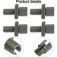 4pc M8 8mm Brake Clutch Cable Adjuster Nuts and Bolts Designed for Motorcycle and For ATV with Compatibility for Honda