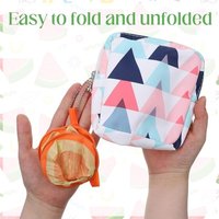 Outdoor Cooling Fan Vivid Fruit Theme Flying Disc Foldable Flying Disc Fan Bright Polyester Collapsible Fan For Daily Outings